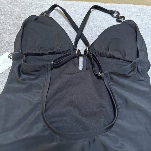 Plunge Hardware Trim Cheeky One Piece Swimsuit - Shade & Shore, S (4-6) - Picture 8 of 9